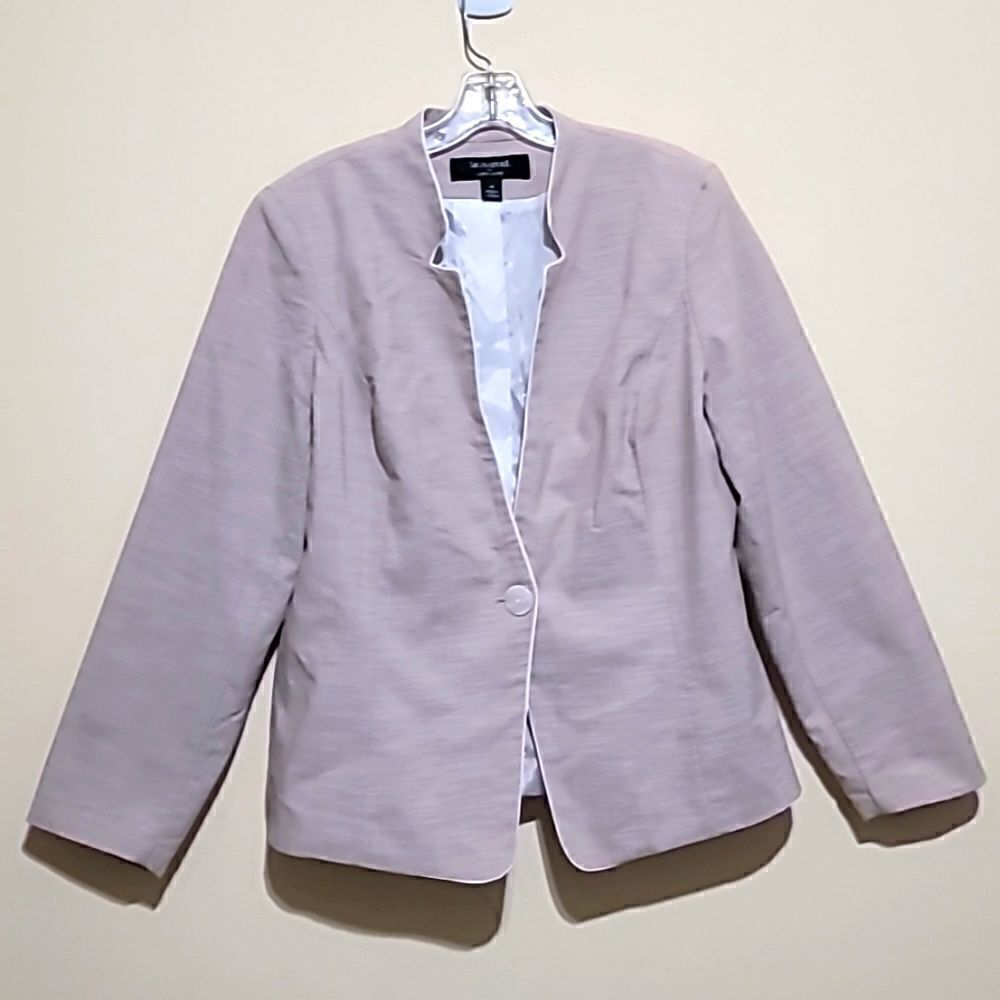 Larry Levine Tan Blazer Sz 14